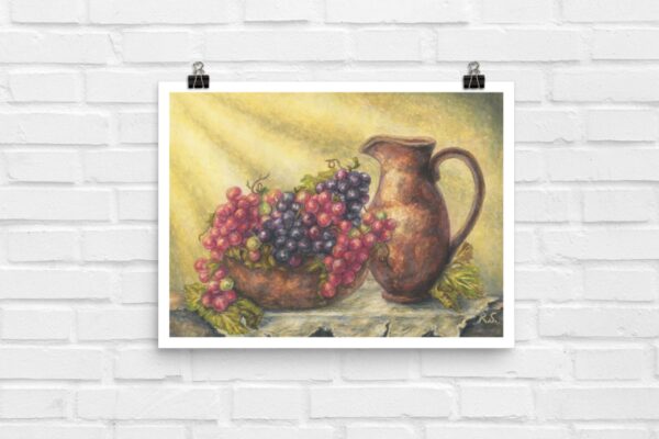 Fruit of the Vine, Painting - Print (12x16)