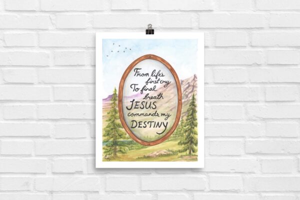 In Christ Alone (2), Painting - Print (8x10)