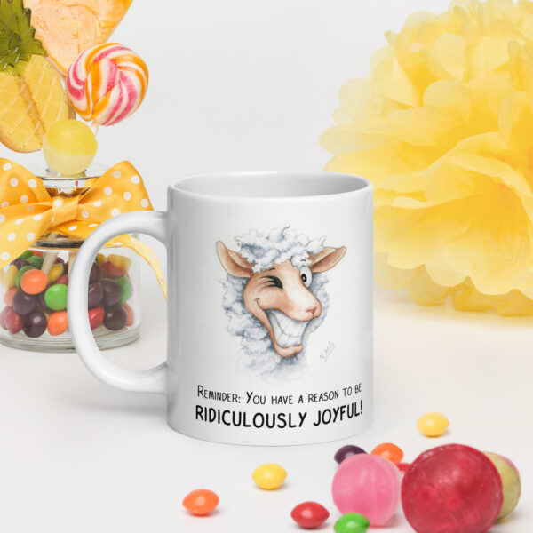 Ridiculously Joyful Sheep - Ceramic Mug