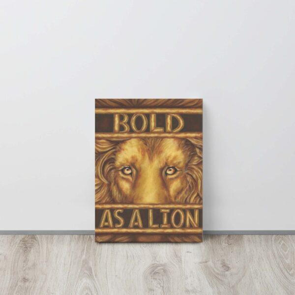 Bold as a Lion - Canvas Print (12x16)