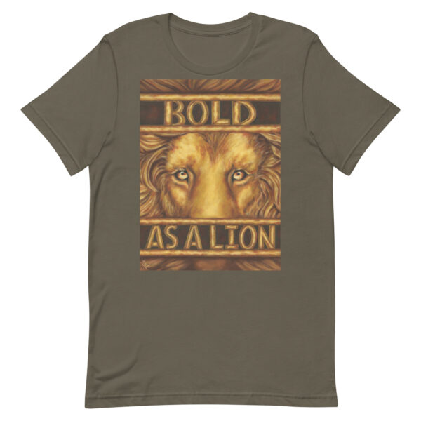 Bold as a Lion - Proverbs 28:1 Unisex T-Shirt - Image 3