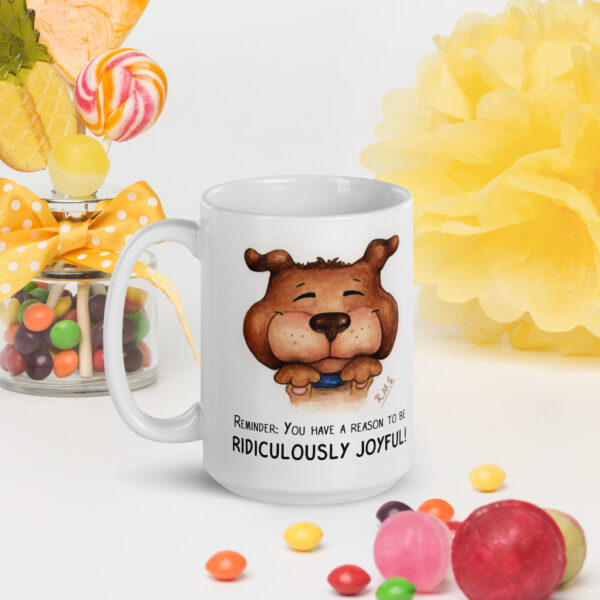 Ridiculously Joyful Puppy - Ceramic Mug - Image 2