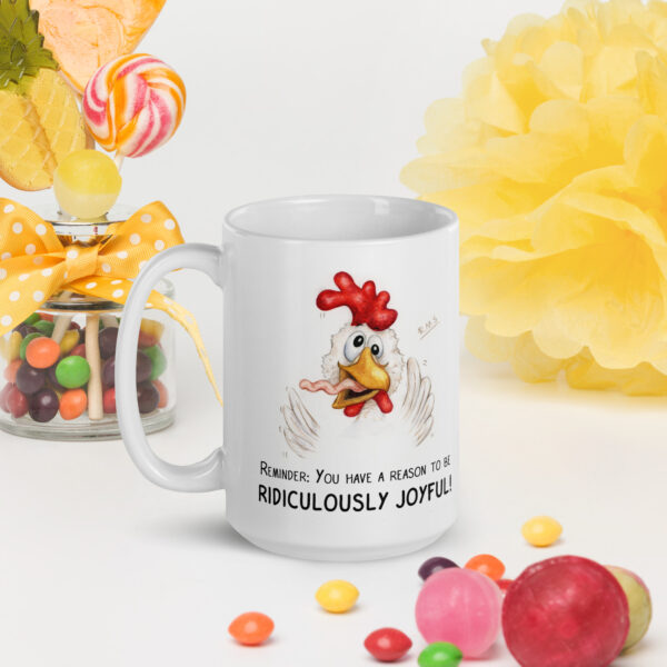 Ridiculously Joyful Chicken - Ceramic Mug - Image 2