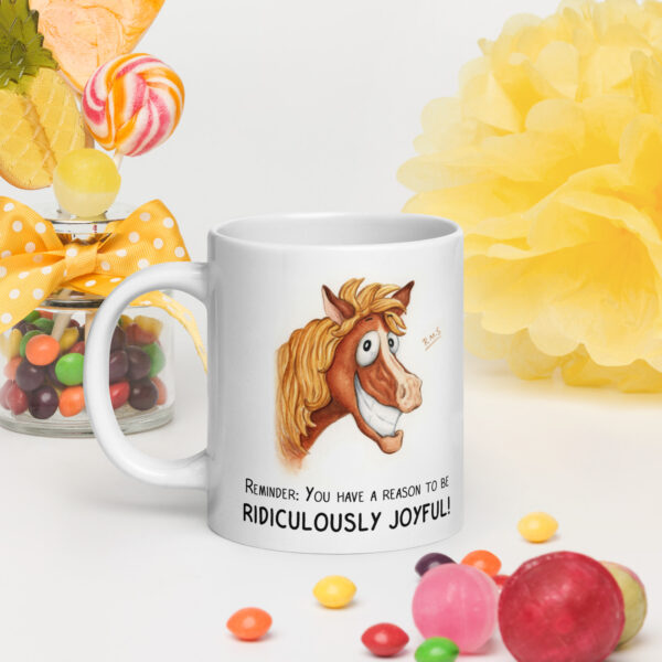 Ridiculously Joyful Horse - Ceramic Mug